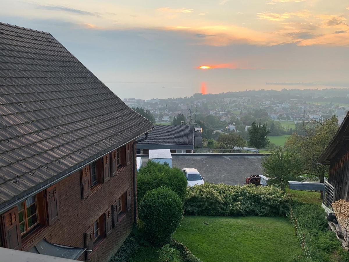 Bauernhaus Am Pfaenderhang Mit Seeblick Lochau Dış mekan fotoğraf